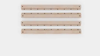 Gigapur G56 Einzelbett Umbauset auf Bettlänge 180 cm für Bettbreite 70, 80, 90 und 100 cm Nachrüstbar/Umbaubar 