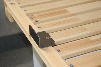 Gigapur G56 seitlicher Matratzenhalter aus Edelstahl (Doppelpack = 2 Stück) 2 Stück